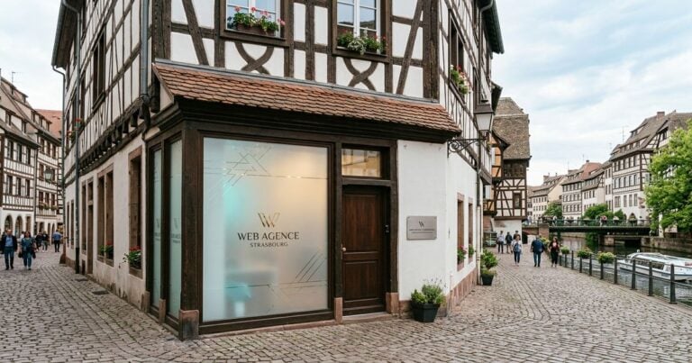 Agence web Strasbourg : facade dans le quartier de la Petite France