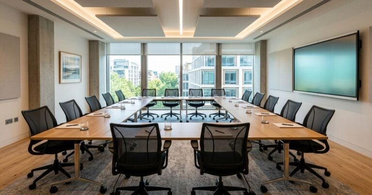 Formation intelligence artificielle : salle de formation moderne pour PME francaise