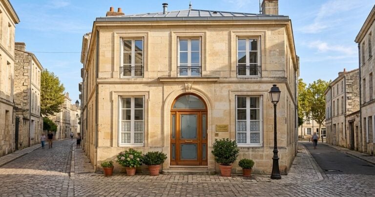 Agence web niort : facade en pierre de taille Deux-Sevres pour PME locale professionnelle