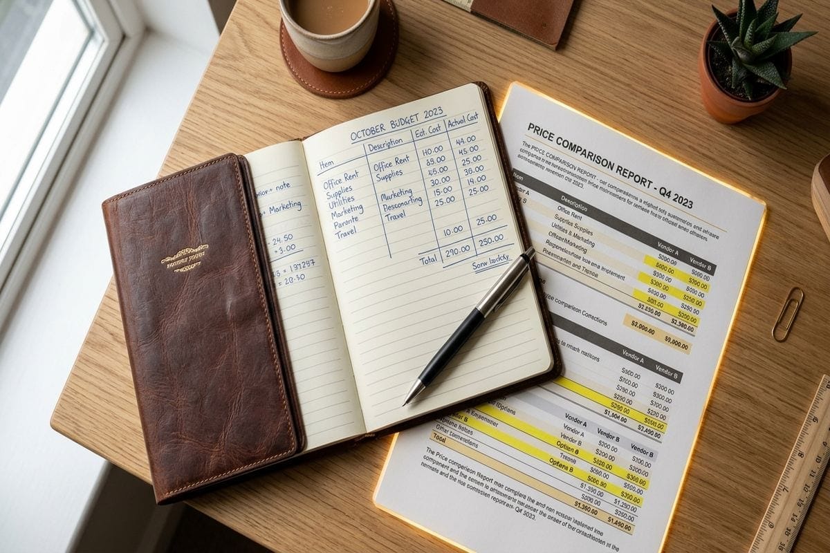 Formation copywriting : carrefour de trois trajectoires PME (interne, freelance, agence) avec panneaux directionnels