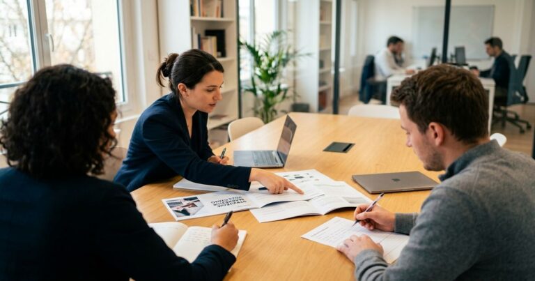Formation intelligence artificielle marketing : equipe PME en atelier pratique IA