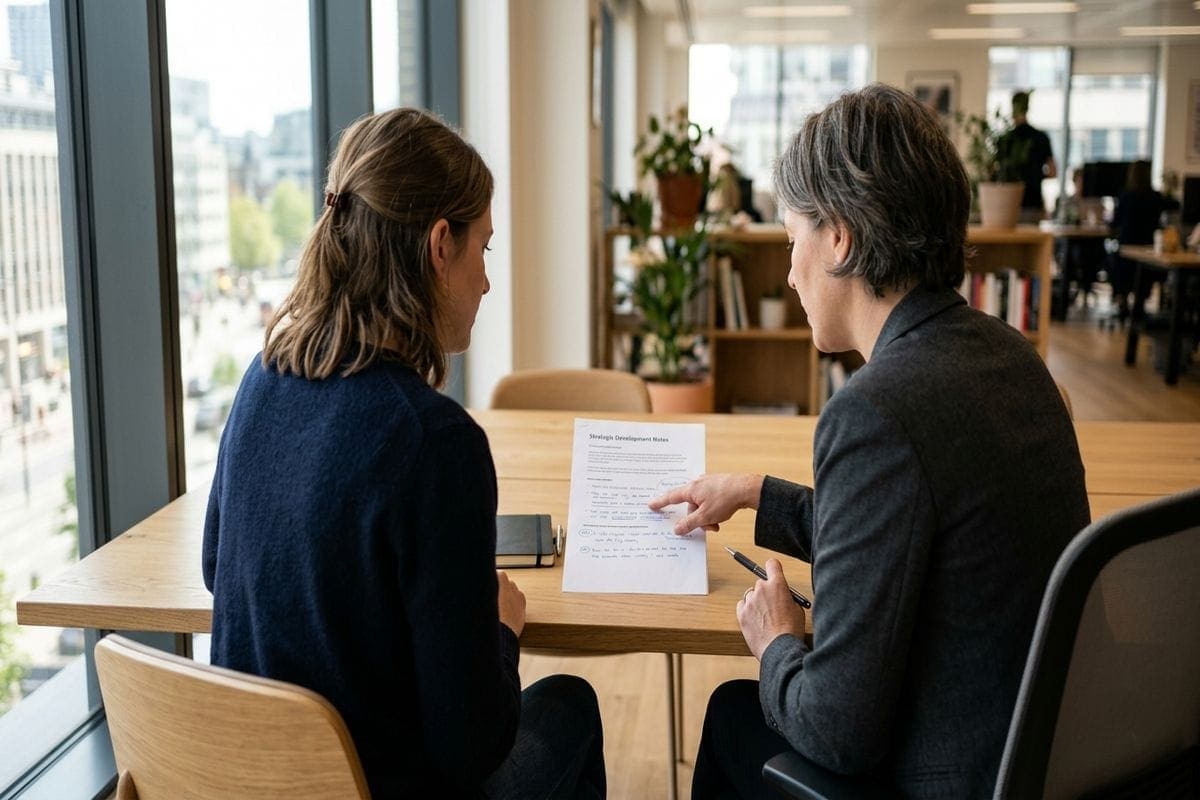 formation prompt engineering : salariée de cabinet comptable appliquant la technique sur son poste de travail
