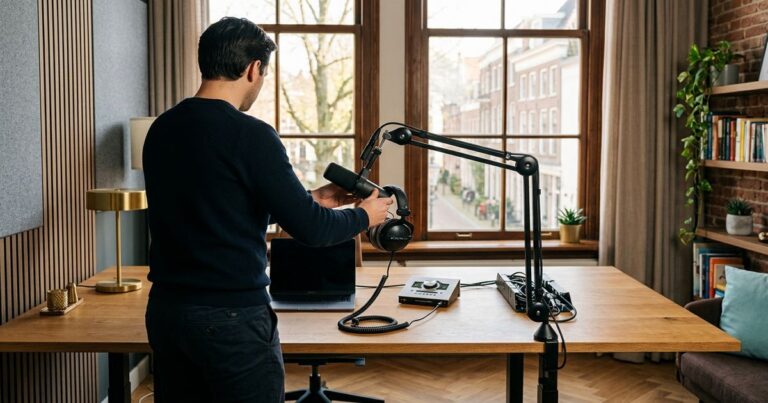 ia générateur de voix gratuit en studio vocal PME