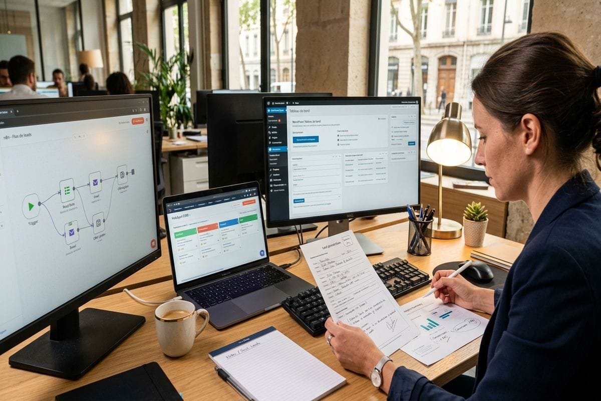 agence développement web lyon workflow site CRM N8N