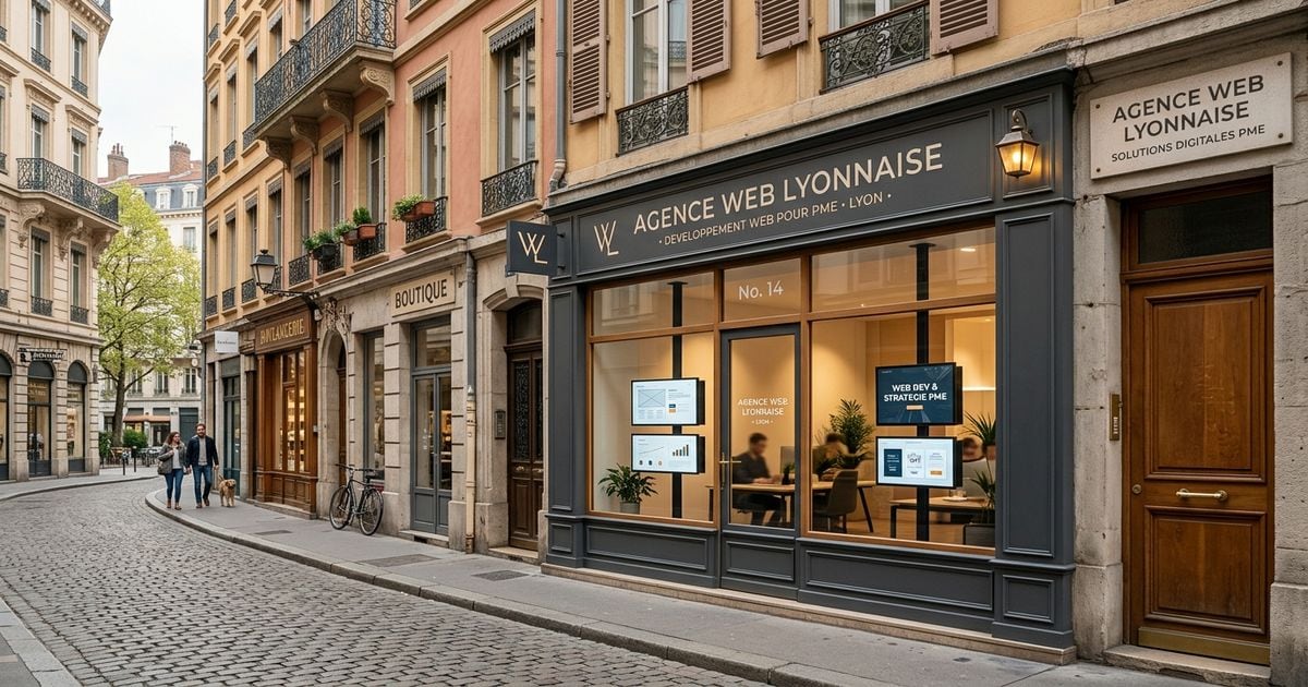 agence développement web lyon facade PME digitale