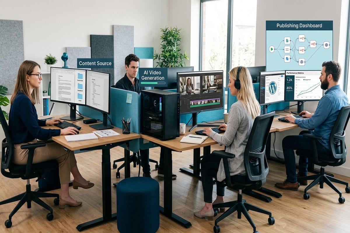 workflow générateur video IA avec contrôle humain