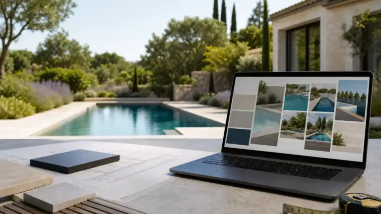 Portfolio de réalisations pour un site internet de pisciniste