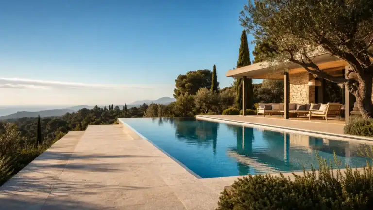 Création de site internet pour pisciniste — piscine contemporaine et projet paysager premium