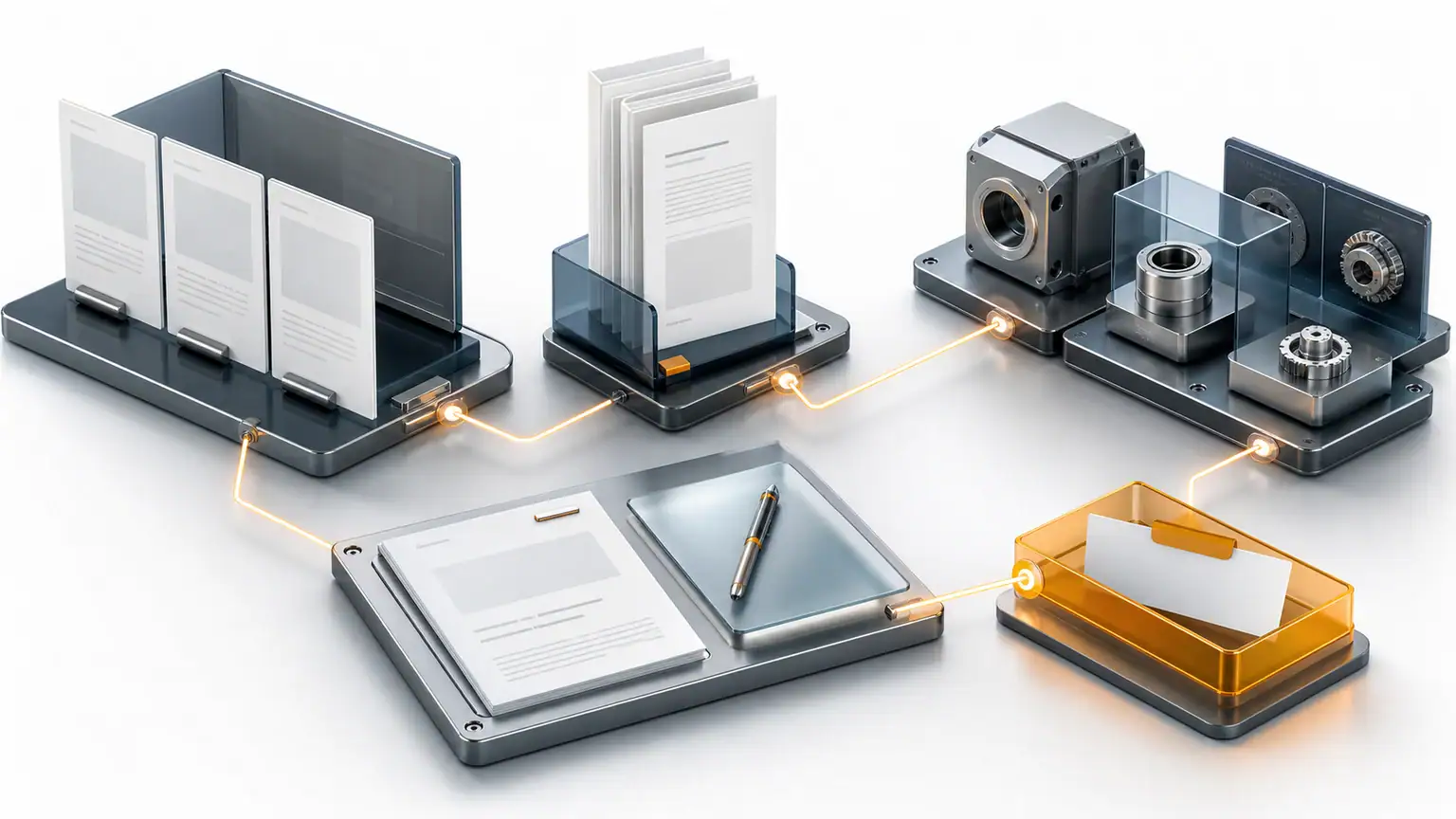 Technical resources, product applications and request for quote connected in one system